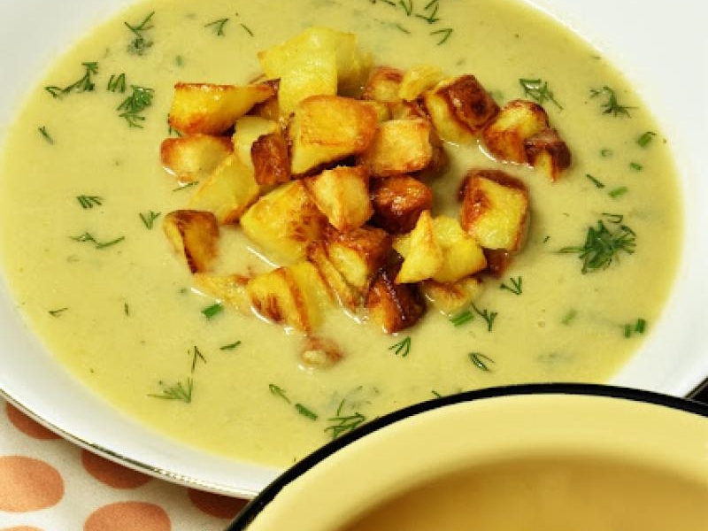 Krem z kiszonego pora