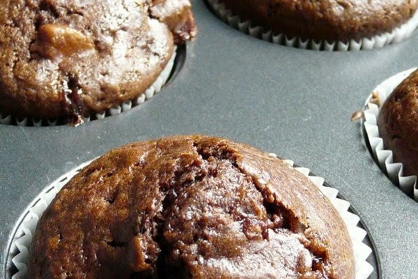 Muffinki czekoladowe z bananem