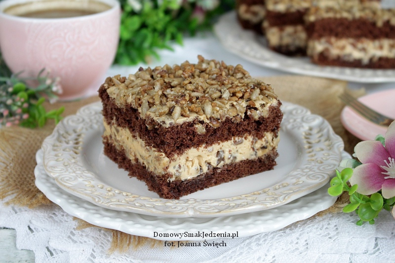 słonecznikowiec – ciasto ze słonecznikiem