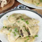 pierogi z pieczarkami