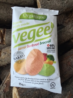 Ekologiczne, pieczone chipsy warzywne (marchewkowe, brokułowe i buraczkowe) - organic veggie snack 60% less fat