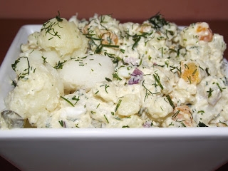 Sałatka z kalafiorem i ziemniakami