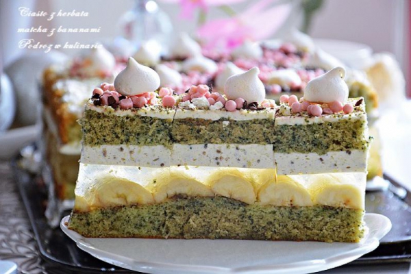 ,,Ciasto z herbatą Matcha z bananami ‘’