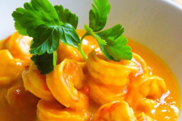 Najlepsze krewetki w sosie mango chili
