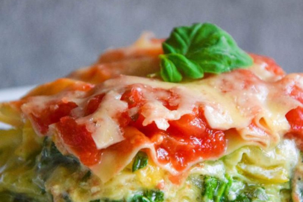 Lasagne ze szpinakiem i ricottą