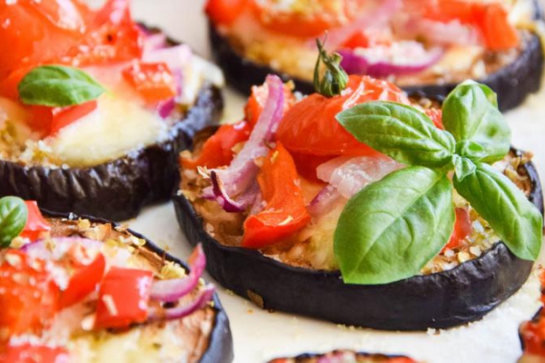 Mini pizze z bakłażana FIT
