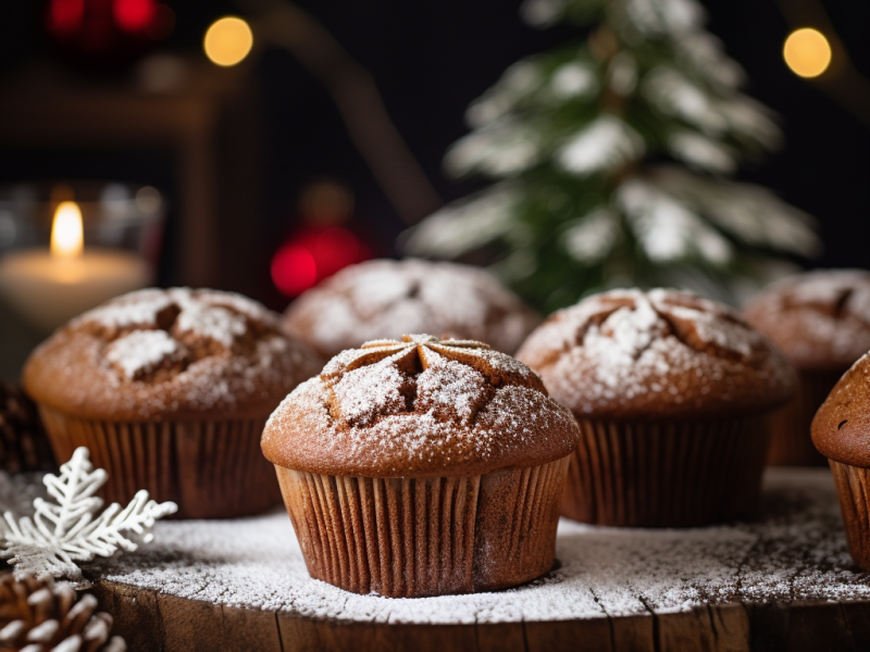 ŚWIĄTECZNE MUFFINY PIERNIKOWE PRZEPIS