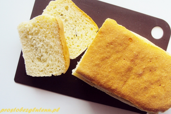 Chleb ryżowo-kukurydziany ze skrobią arrarutową (bez glutenu)