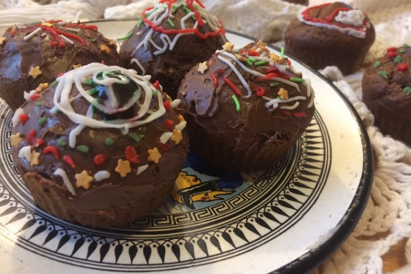 Muffinki czekoladowe z kaszką manną