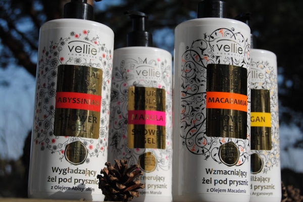 Naturalne oleje świata - żele pod prysznic z olejkami marki Vellie Cosmetics