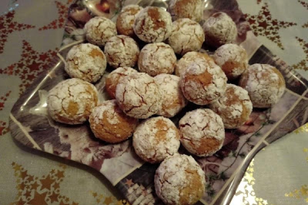 CIASTECZKA MIGDAŁOWO - POMARAŃCZOWE - AMARETTI