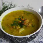 Zupa z kurczakiem,...