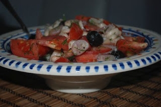 Grecka sałatka z fasoli