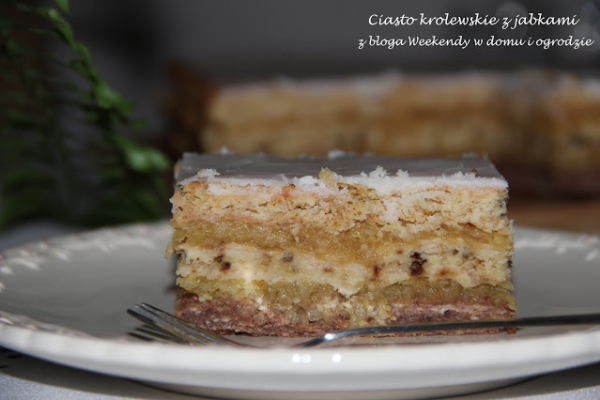 Ciasto królewskie z jabłkami
