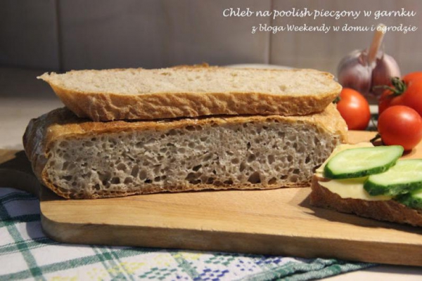 Chlebek na poolish z garnka