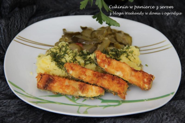 Cukinia w panierce z serem