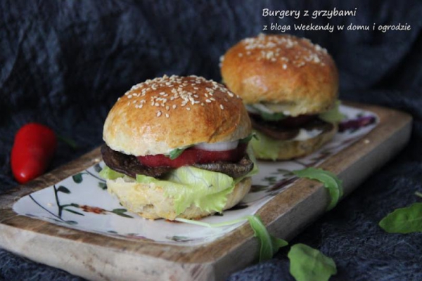 Burgery z grzybami