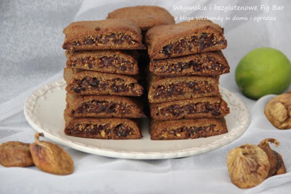 Wegański i bezglutenowe ciastka Fig Bar