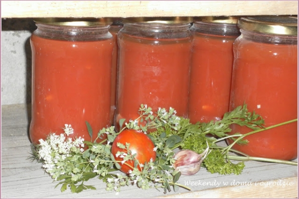 Sok pomidorowo-ziołowy do słoików