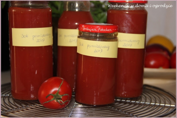 Naturalny sok pomidorowy do słoików lub butelek