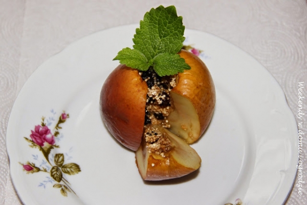Pieczone jabłka z amarantusem dla dorosłych