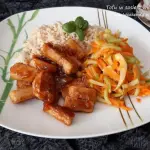Tofu w sosie z mirabelek