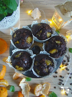 Czekoladowe muffinki z mandarynkami