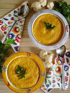 Zupa krem z kalafiora z batatem dla dzieci