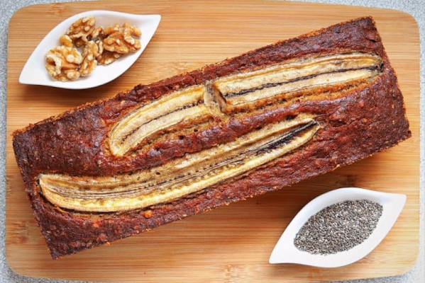 Bezglutenowy chlebek bananowy