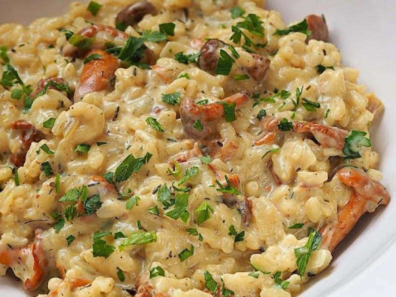 Risotto z kurkami