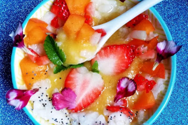 Smothie Ananas+mango+płatki ryżowe