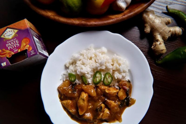 Rozgrzewające curry z kurczakiem i dynią