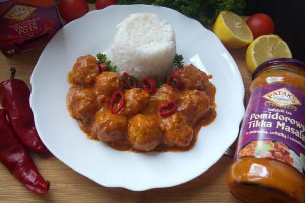 Aromatyczne klopsiki Tikka Masala