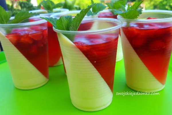 Panna cotta z truskawkami