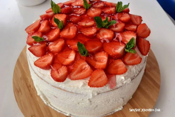Tort truskawkowy - krok po kroku - pychotka!!