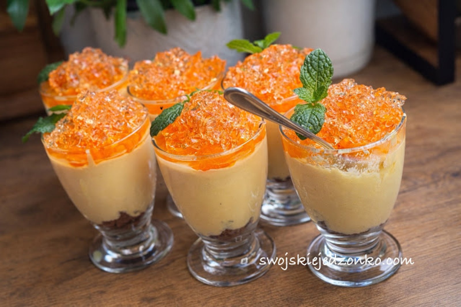 Mandarynkowe love - szybki i prosty  mini deser