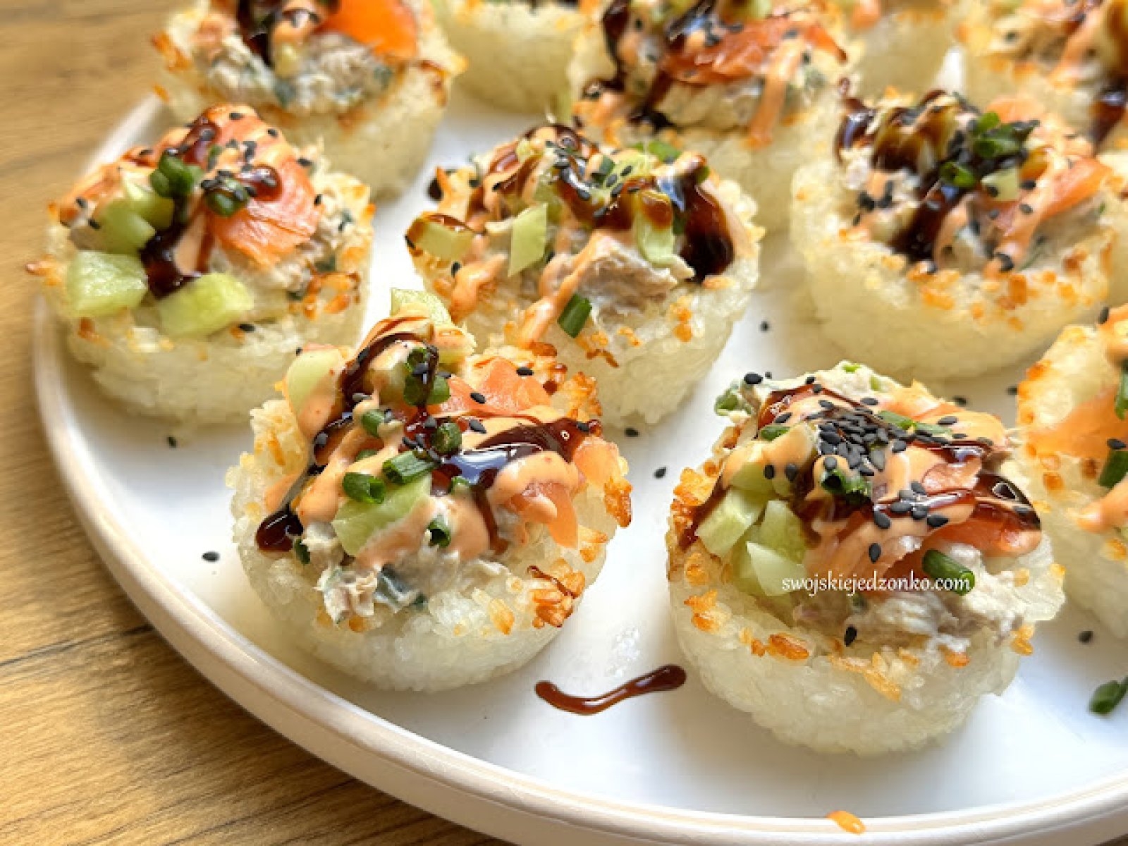 Koszyczki ryżowe a la sushi
