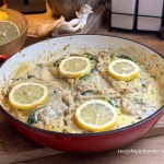 Dorsz z boczniakami w...