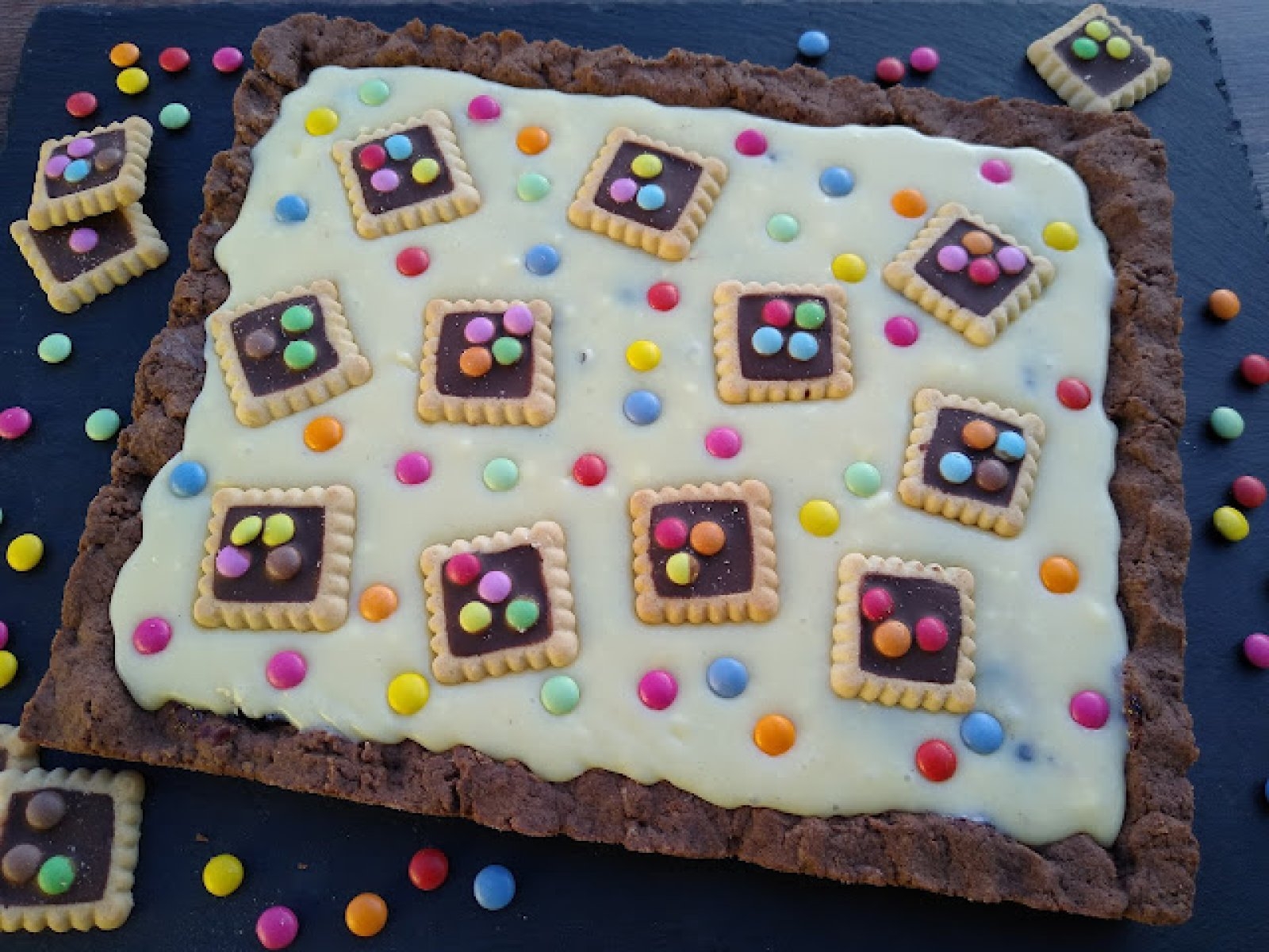 Mazurek z masą z mleka w proszku