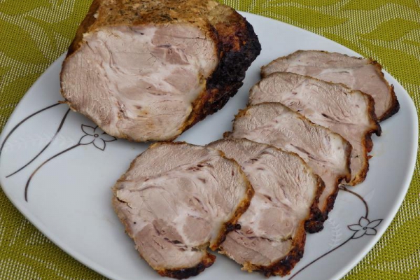 Pieczona karkówka w musztardzie delikatesowej