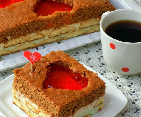 walentynkowe ciasto z serduszkiem