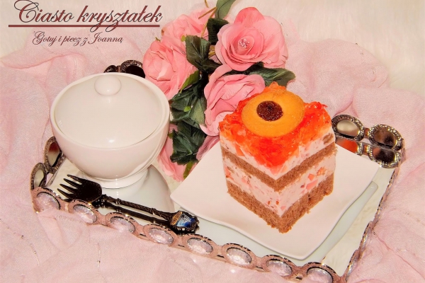 Kryształek z wafelkami kakaowymi i ciasteczkami z marmoladą