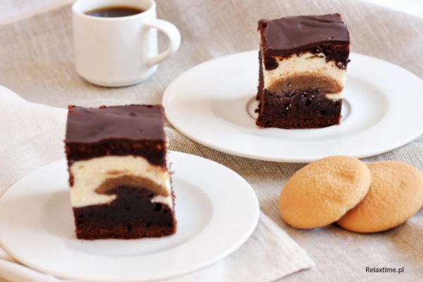 Ciasto czekoladowe o smaku tiramisu