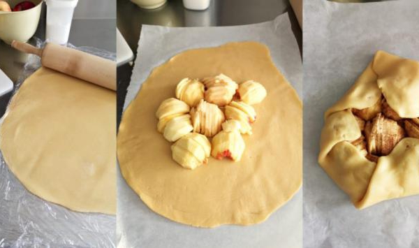 Rustykalna tarta z jabłkami