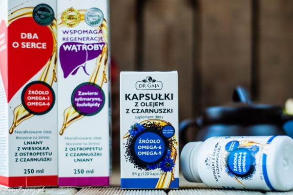 Mikstury olei i oleje w kapsułkach