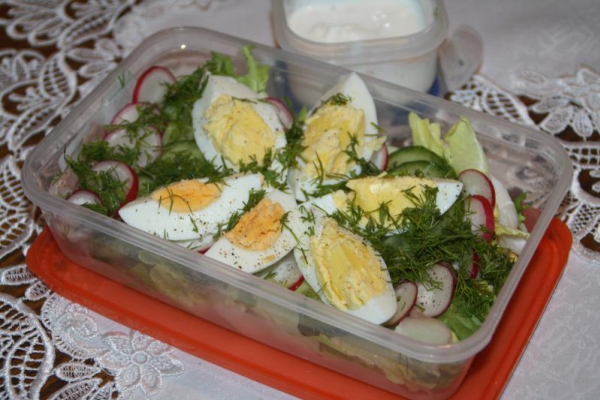 Sałatka wiosenny mix #lunchbox