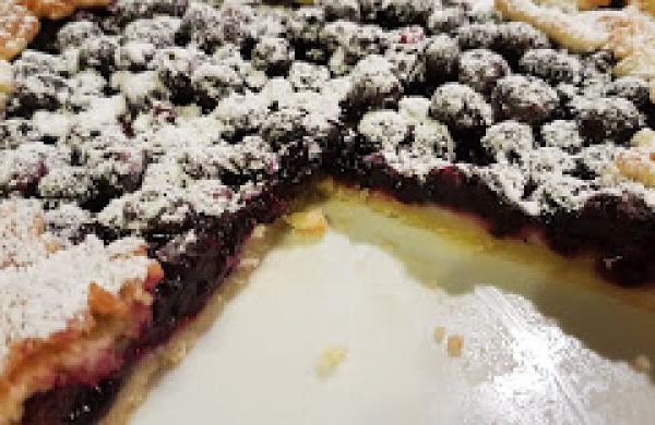 Tarta z borówkami (mrożonymi)