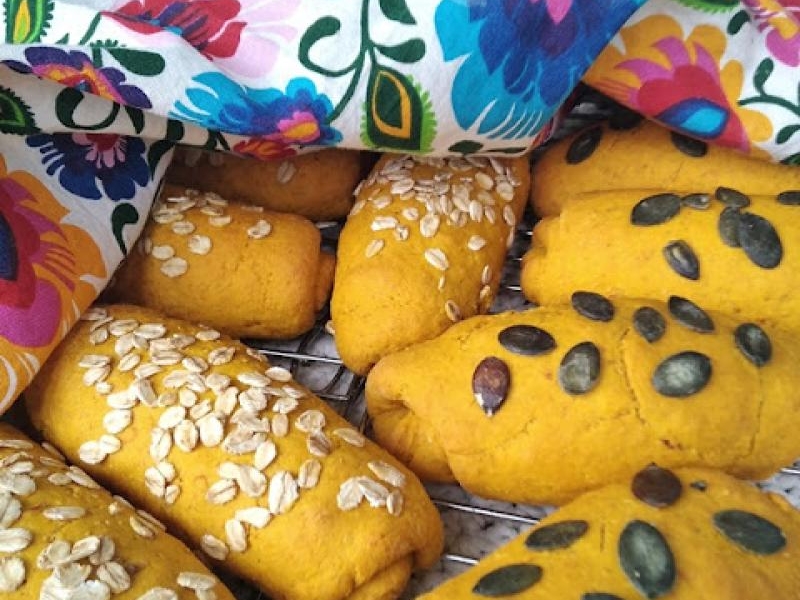 Bułeczki dyniowe, orkiszowo-owsiane