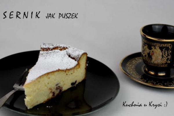 Sernik jak puszek