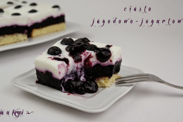 Ciasto jagodowo – jogurtowe